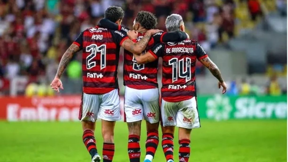 Pedro, Gabigol e Arrascaeta / Divulgação